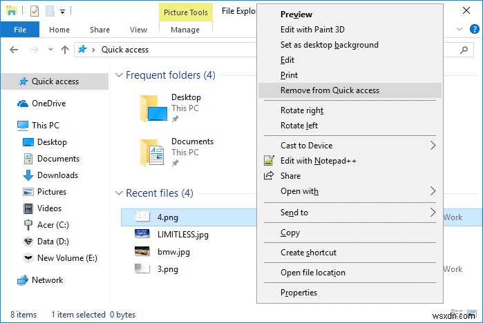 Clear Your File Explorer Recent Files History in Windows 10