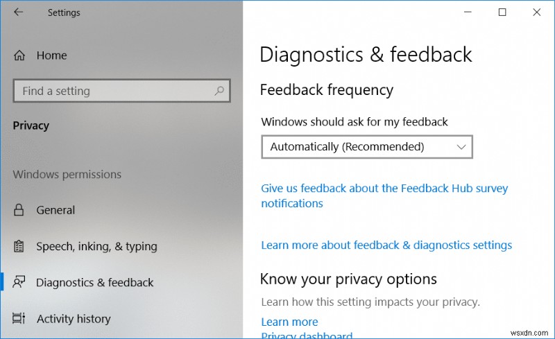 How to Change Feedback Frequency in Windows 10