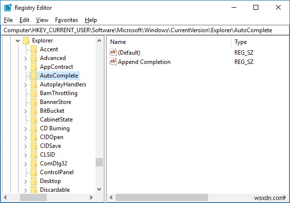 Enable or Disable Inline AutoComplete in Windows 10