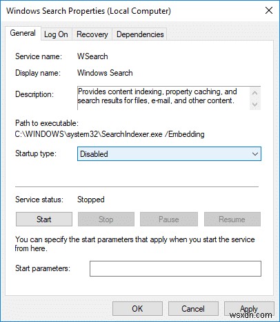 Disable Indexing in Windows 10 (Tutorial)