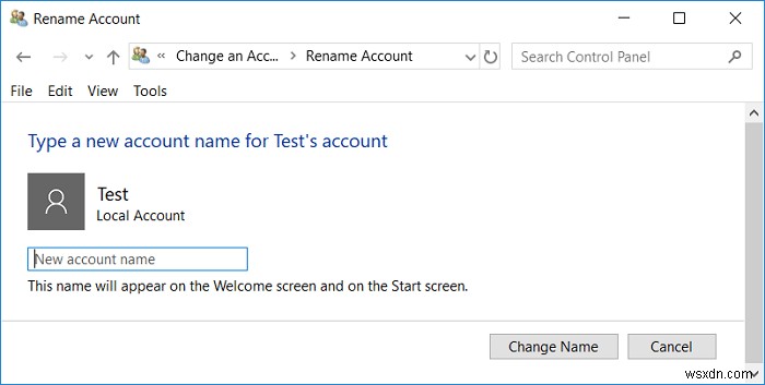 How to Change Account Username on Windows 10