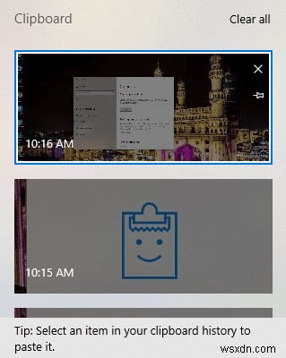 How To Use Windows 10 New Clipboard?