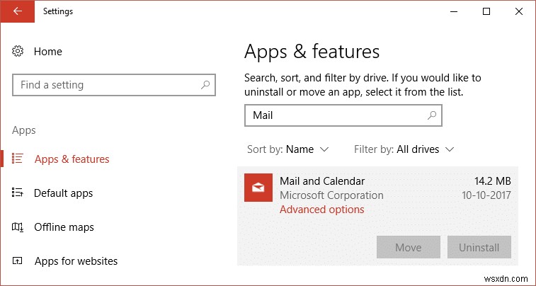 How to Reset Mail App on Windows 10