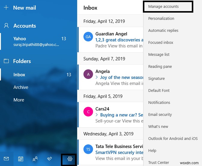 How to Reset Mail App on Windows 10