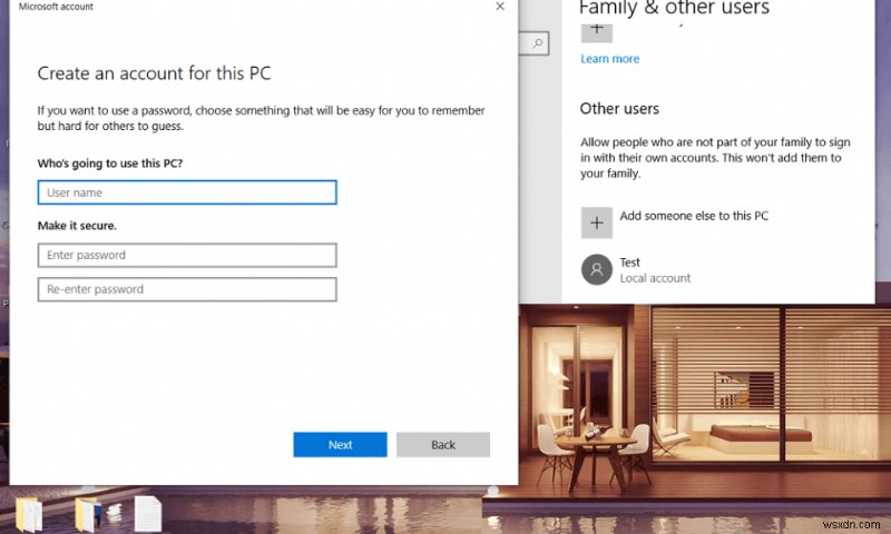 How to Create a Local User Account on Windows 10