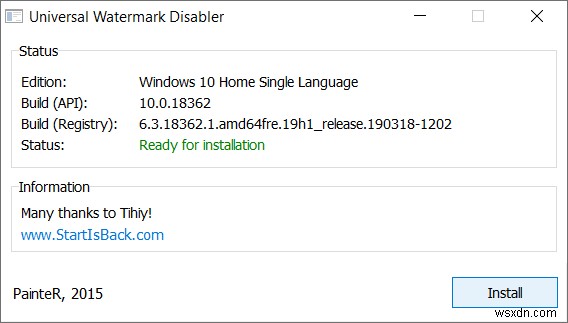Remove Activate Windows Watermark from Windows 10