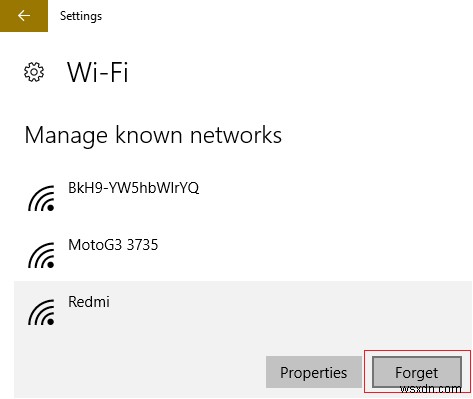 3 Ways to Forget a Wi-Fi network on Windows 10