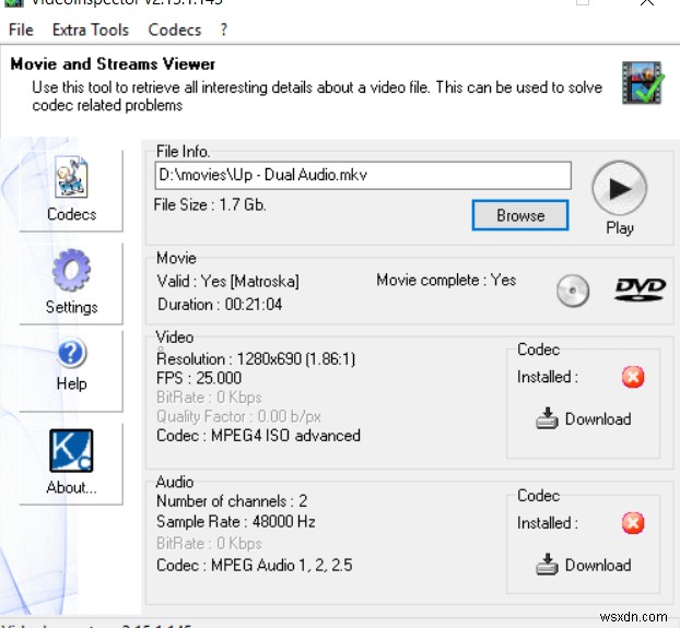 Identify and Install Missing Audio & Video Codecs in Windows