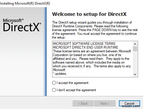 Download & Install DirectX on Windows 10