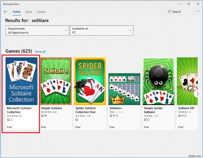 Fix Can’t Start Microsoft Solitaire Collection