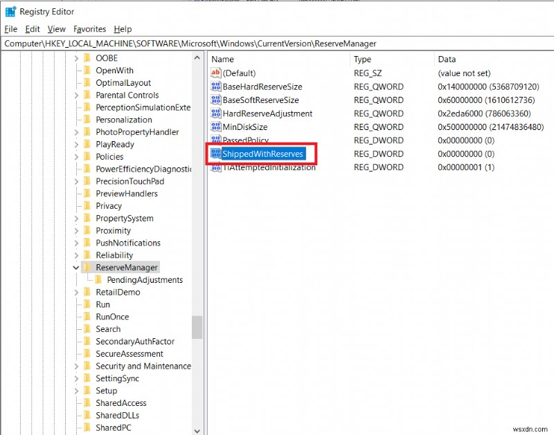 Enable or Disable Reserved Storage on Windows 10