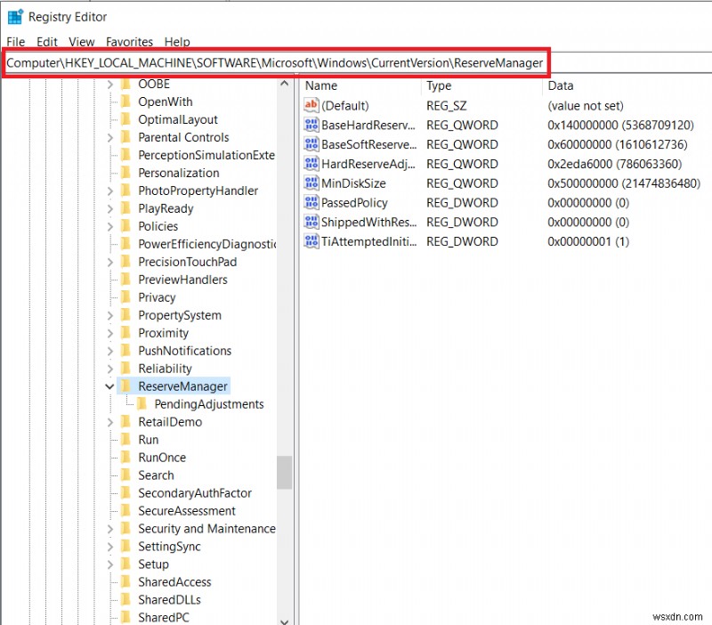 Enable or Disable Reserved Storage on Windows 10