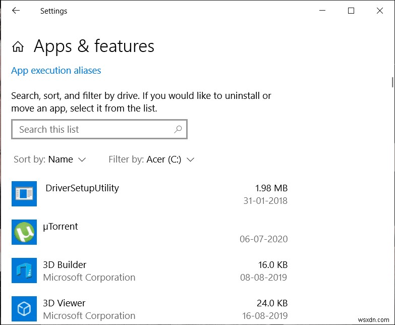 How to Move Installed Programs To Another Drive In Windows 10