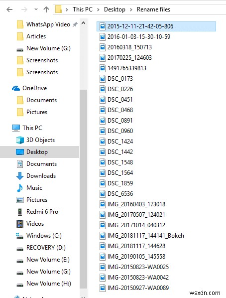 How to Rename Multiple Files in Bulk on Windows 10