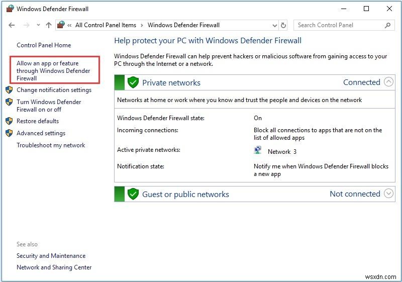 How to Block or Unblock Programs In Windows Defender Firewall