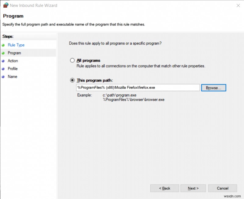 How to Block or Unblock Programs In Windows Defender Firewall