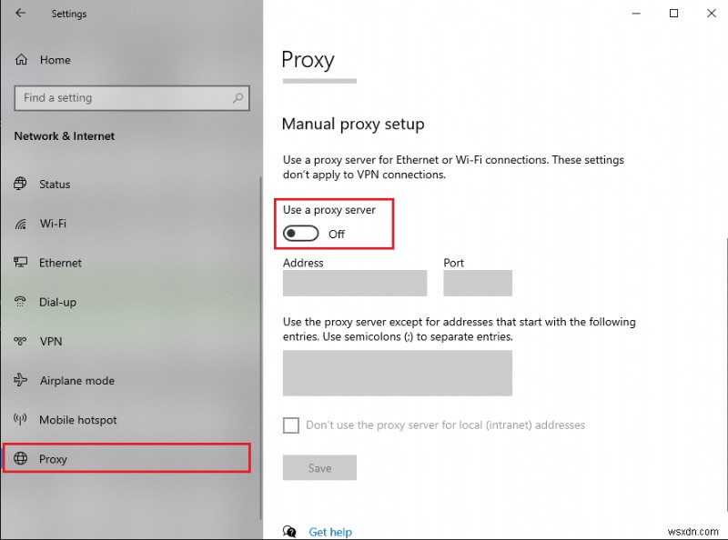 Fix Windows could not automatically detect this Network’s Proxy settings