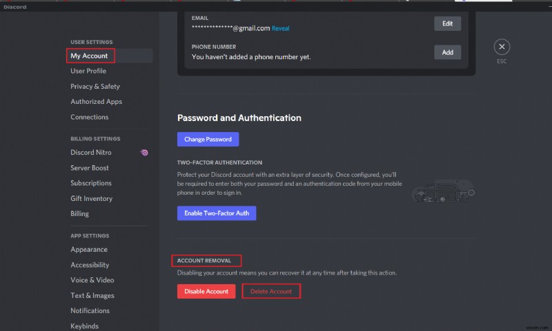 How to Delete Discord