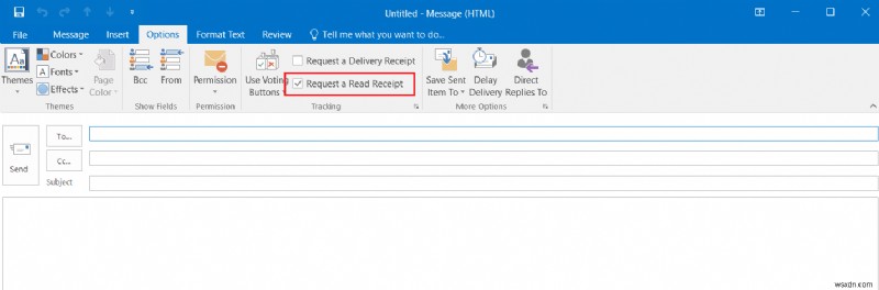 How to Turn Outlook Email Read Receipt On Off