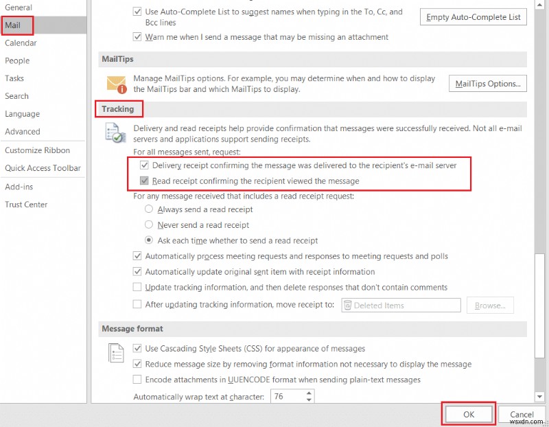 How to Turn Outlook Email Read Receipt On Off