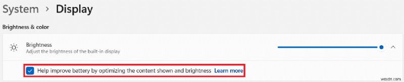 How to Turn Off Adaptive Brightness in Windows 11