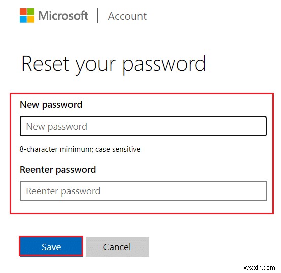How to Reset Microsoft Account Password