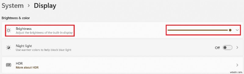 How to Change Screen Brightness on Windows 11