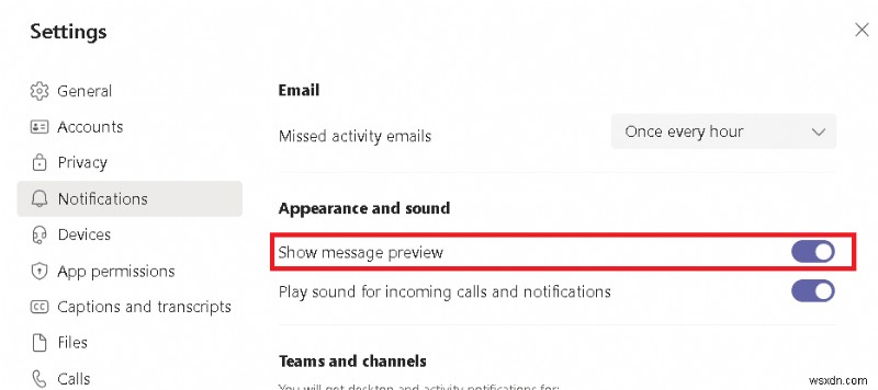 How to Stop Microsoft Teams Pop up Notifications