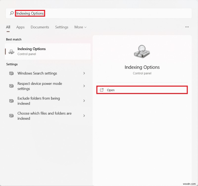 How to Configure Indexing Options on Windows 11