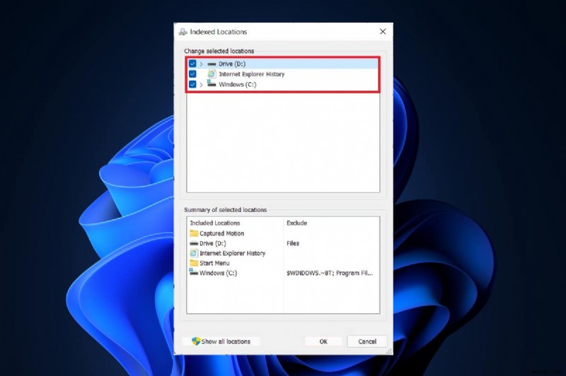 How to Configure Indexing Options on Windows 11