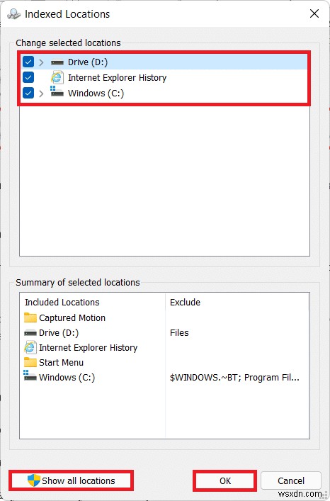 How to Configure Indexing Options on Windows 11