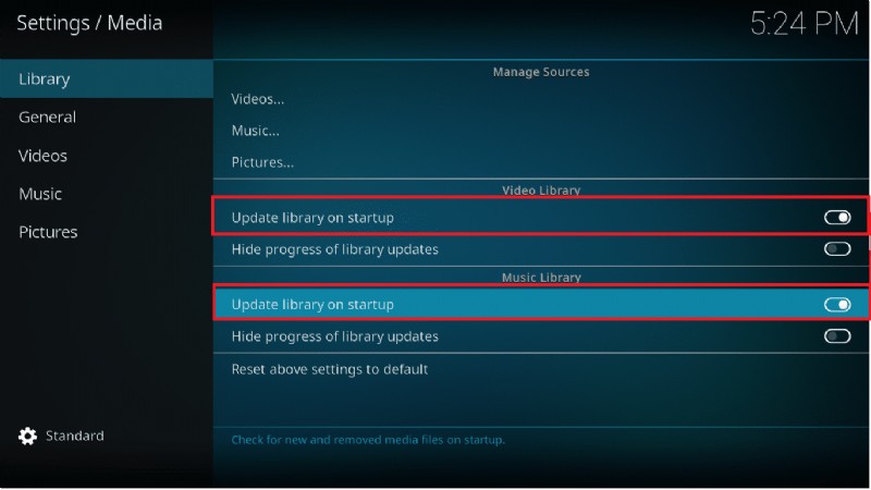 How to Update Kodi Library