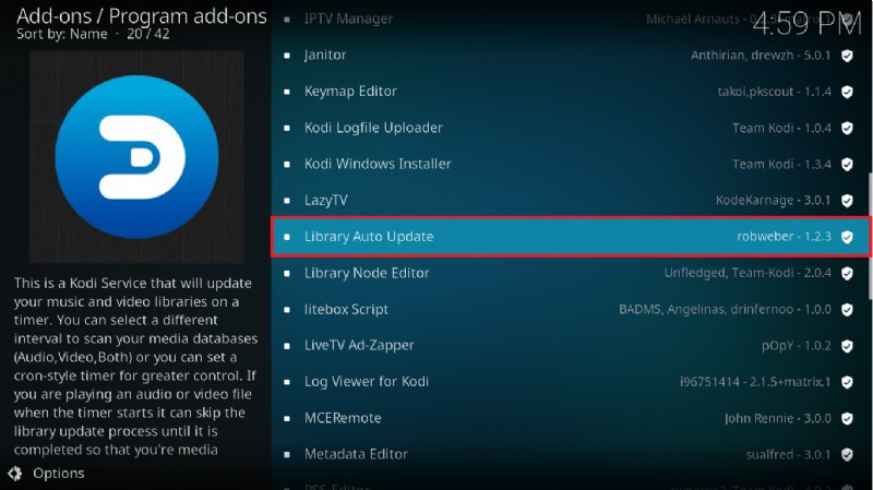 How to Update Kodi Library