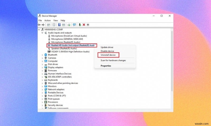 How to Reinstall Audio Driver in Windows 11