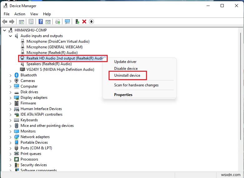 How to Reinstall Audio Driver in Windows 11