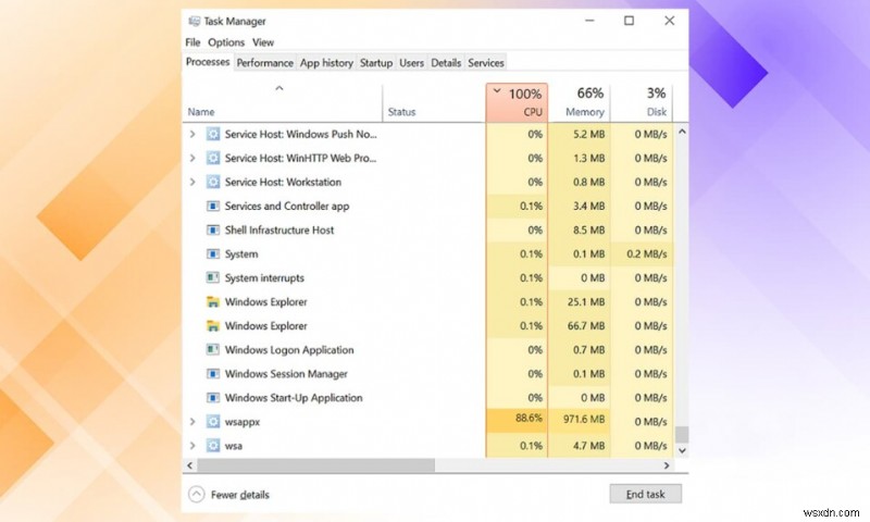 Fix WSAPPX High Disk Usage in Windows 10