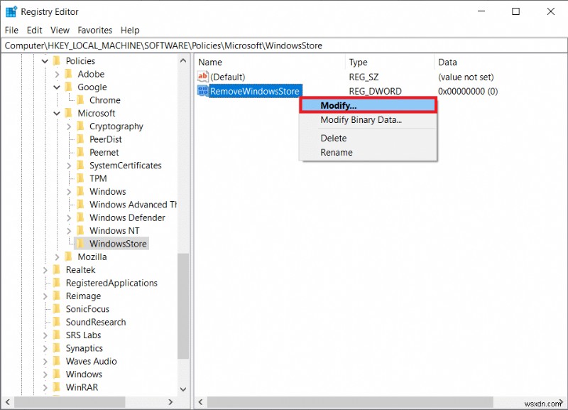 Fix WSAPPX High Disk Usage in Windows 10