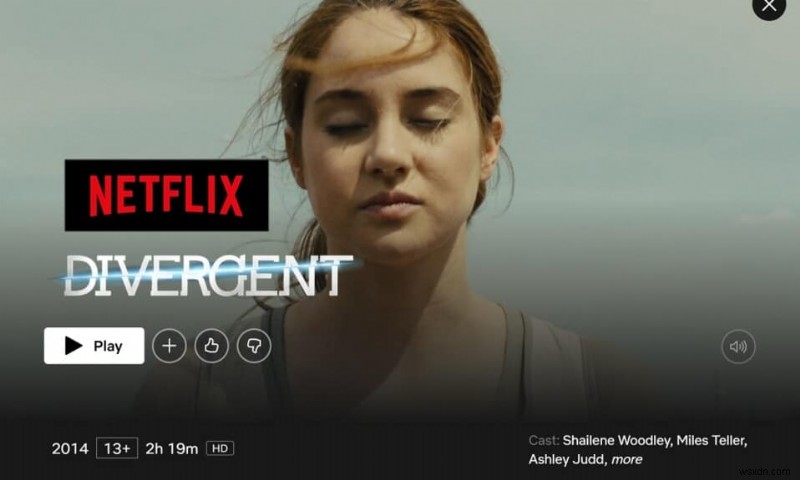 Is Divergent on Netflix?