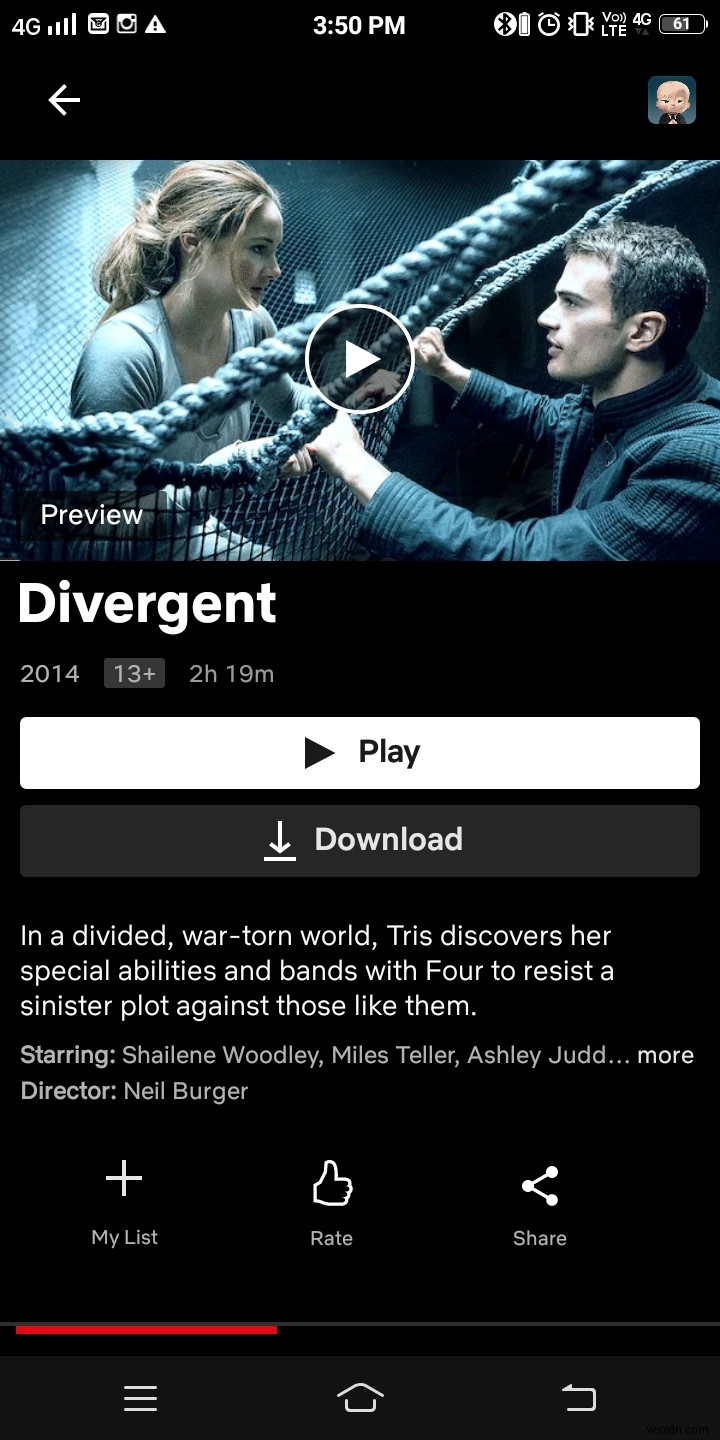 Is Divergent on Netflix?