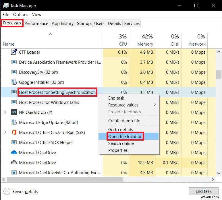 Fix Host Process for Setting Synchronization