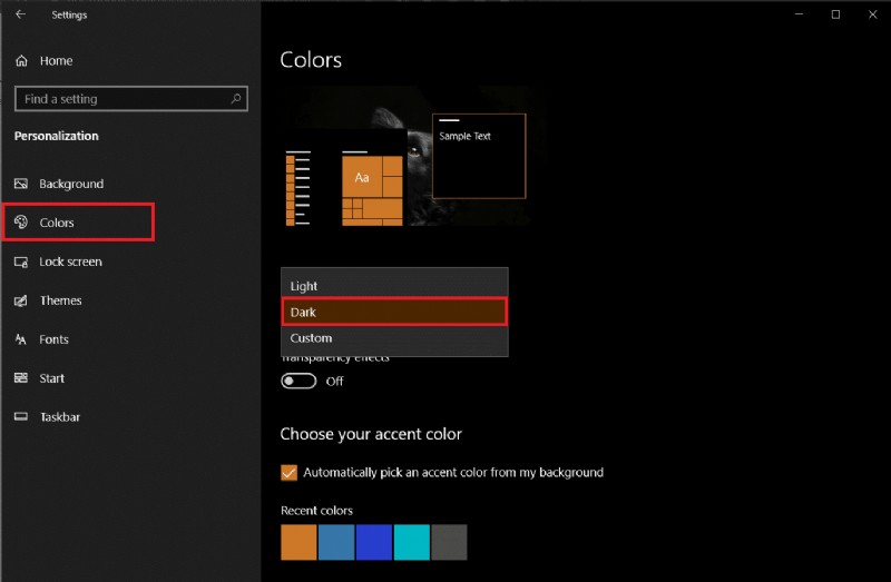 How to Change Taskbar Color in Windows 10
