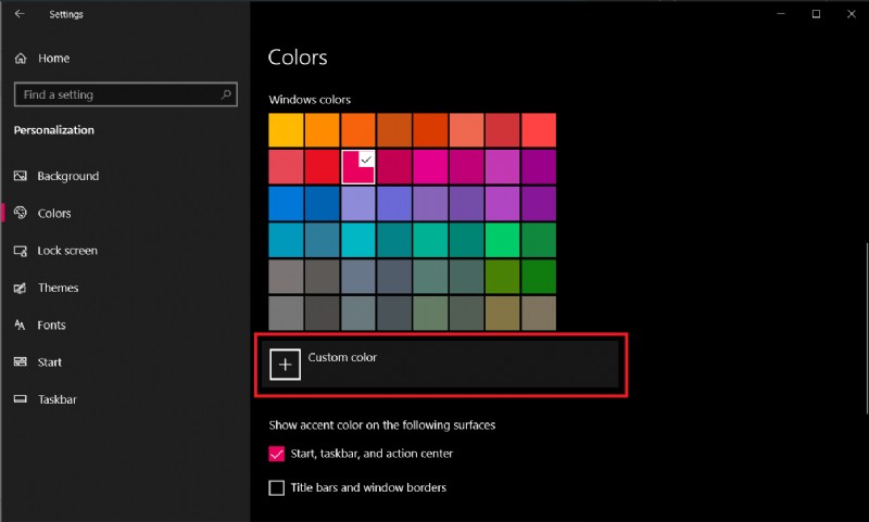 How to Change Taskbar Color in Windows 10