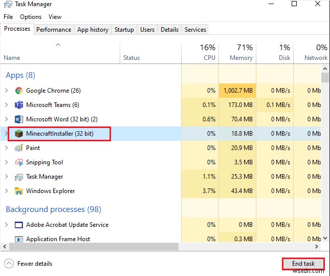 Fix Minecraft Login Error in Windows 10