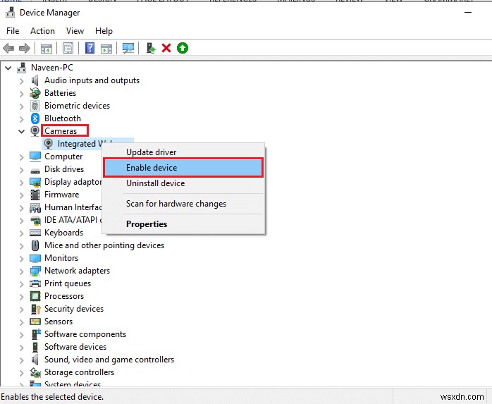 Fix Camera In Use by Another App in Windows 10