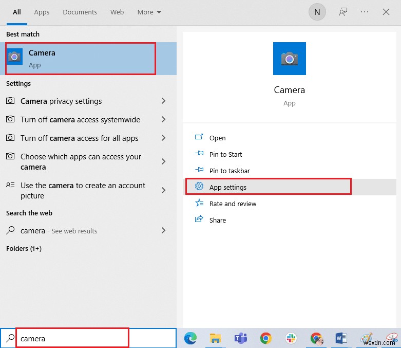 Fix Camera In Use by Another App in Windows 10