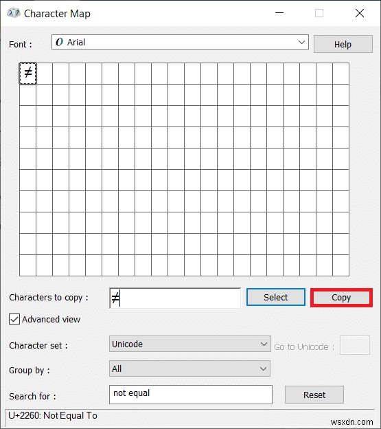 How to Type Does Not Equal Sign in Windows 10