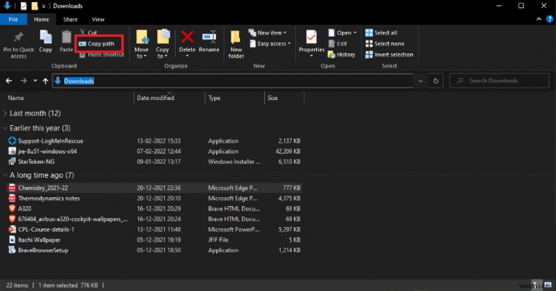 How to Copy the Full Path of a File or Folder on Windows 10