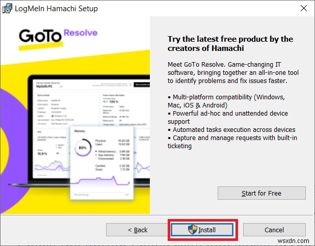 Fix Hamachi VPN Error in Windows 10