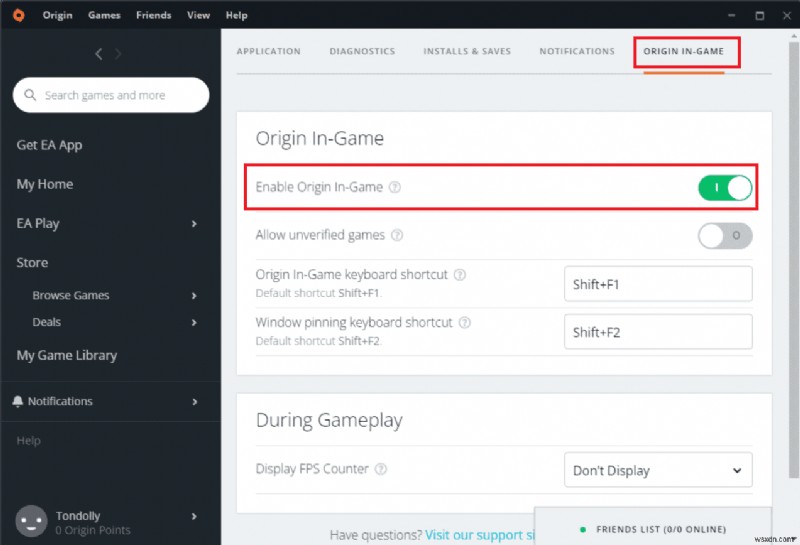 Fix Origin Overlay Not Working in Windows 10