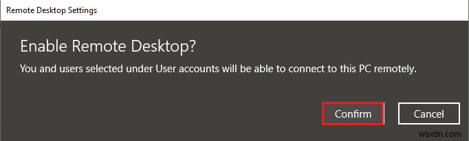 Fix Remote Desktop Cannot Connect to the Remote Computer